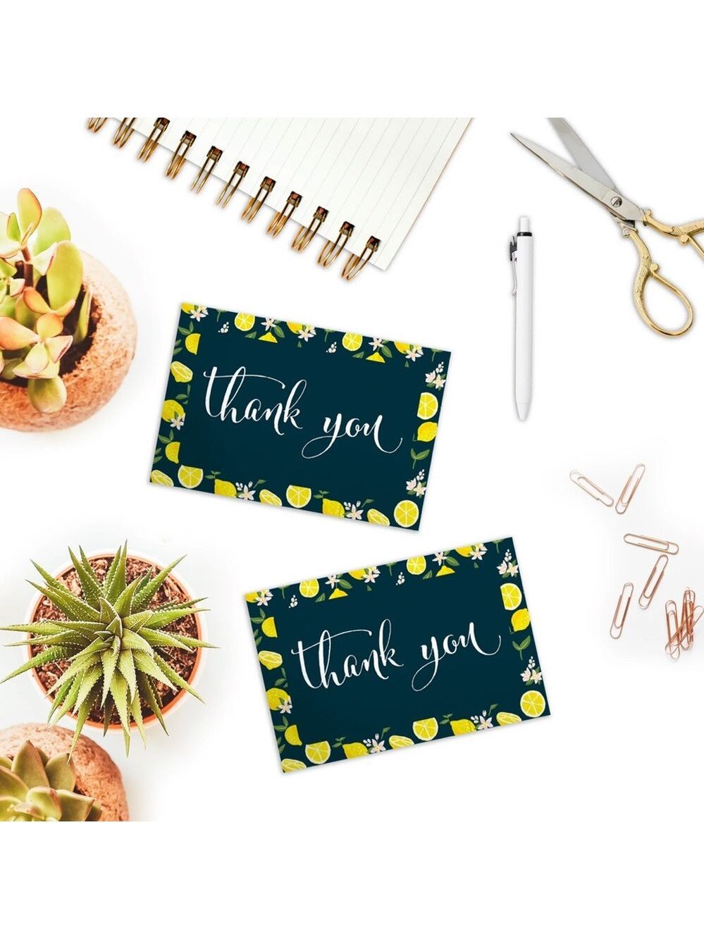 25 Pack 4X6 Lemon Thank You Cards PRICE IS FIRM - Picture 3 of 5